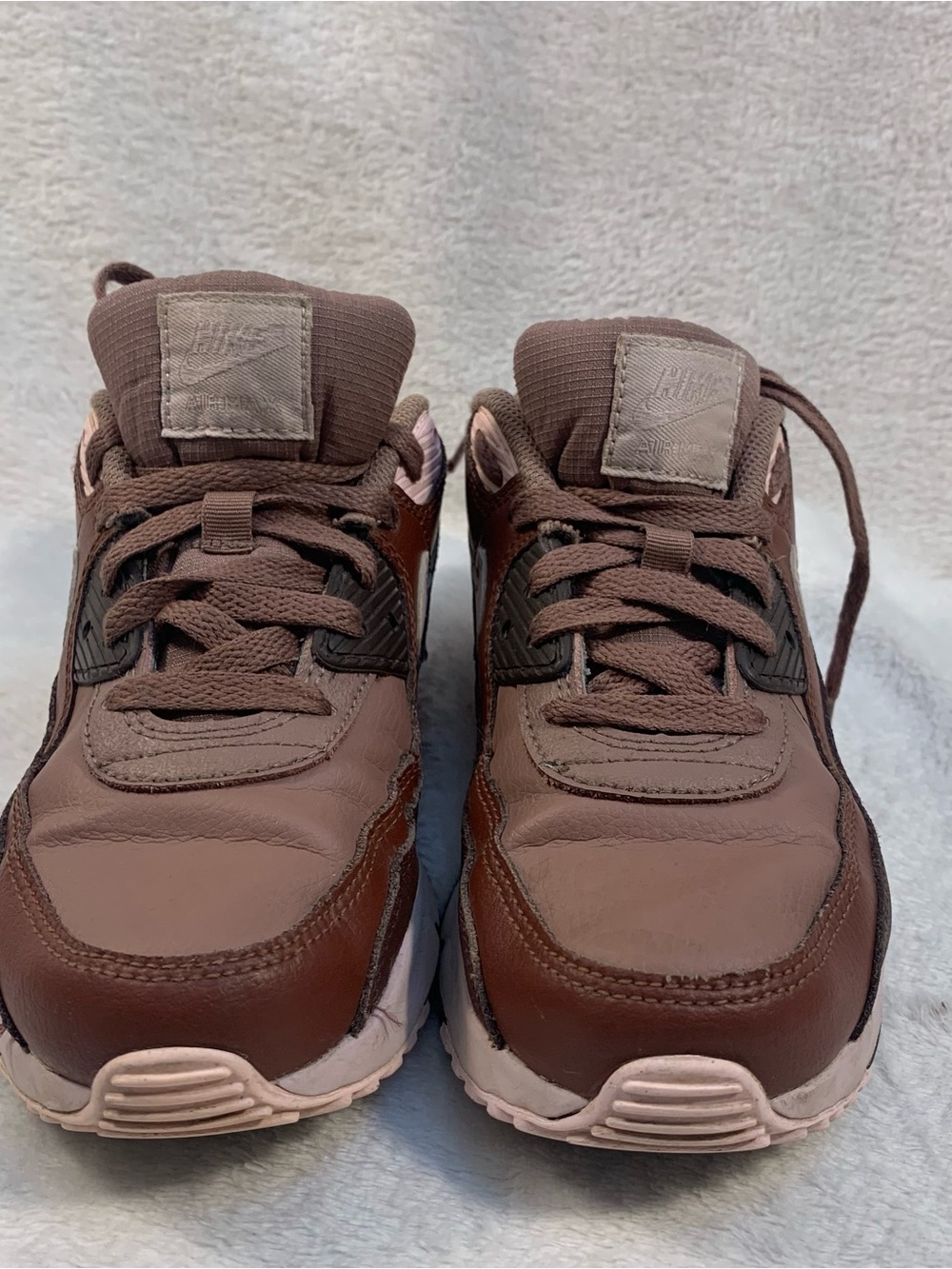 Nike Kids Air Max 90 Sneakers in Mauve and Light Pink Youth Size 3 - Picture 2 of 8